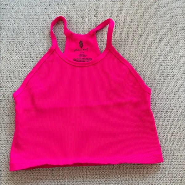 Free People Happiness Runs Crop Tank Malibu XL - Image 4