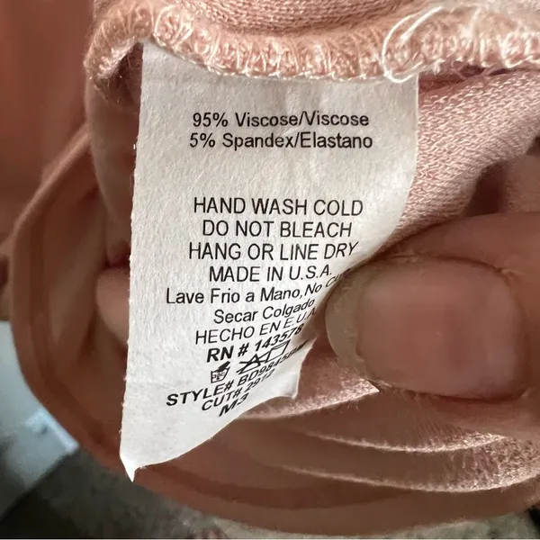Baby Mama X Naked Wardrobe NWT Maternity Peach Pink Bodycon Soft‎ Dress - Image 8