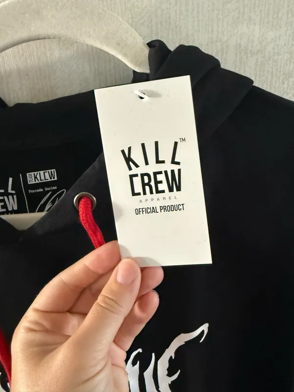 Kill Crew The Gym Is My Psych Ward Hoodie Black Porrada Series L NWT - Image 2