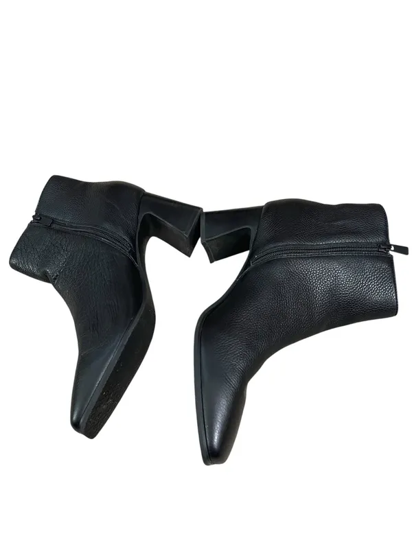 NYDJ Black Square Toe Block Heel Ankle Booties - Image 3