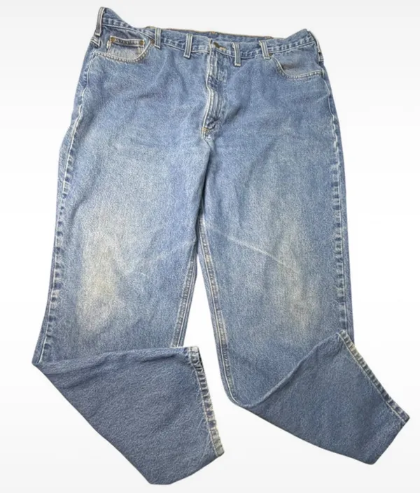 Carhartt B17 DST Relaxed Fit Jeans Men's 44×32 Vintage Blue Workwear - Image 3