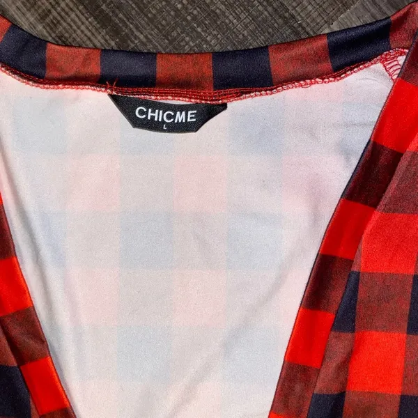 Red and Black Checkered Christmas Pajamas - Image 8