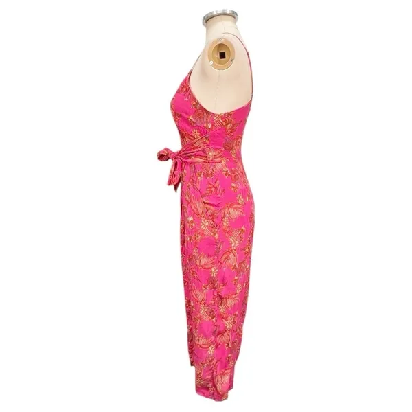 Free People Hot Tropics Wide Leg Cropped Jumpsuit Size Small - Image 9