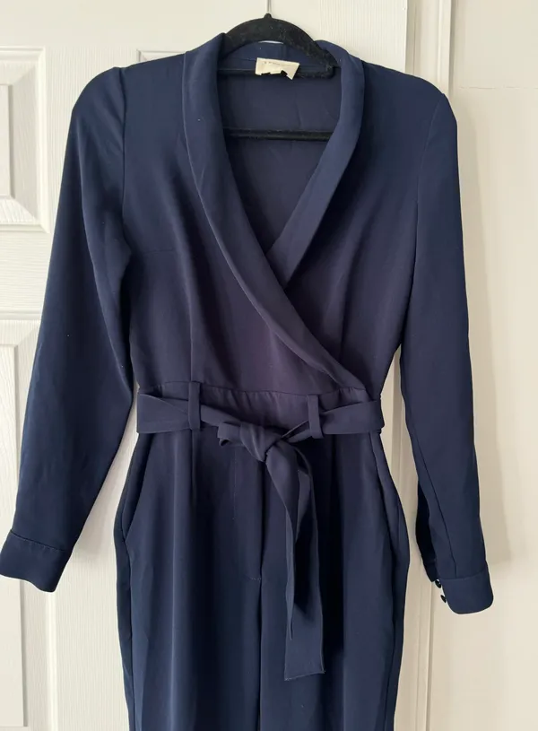Heaven Long Sleeve Navy Jumpsuit, Size 34/US 2 - Image 9