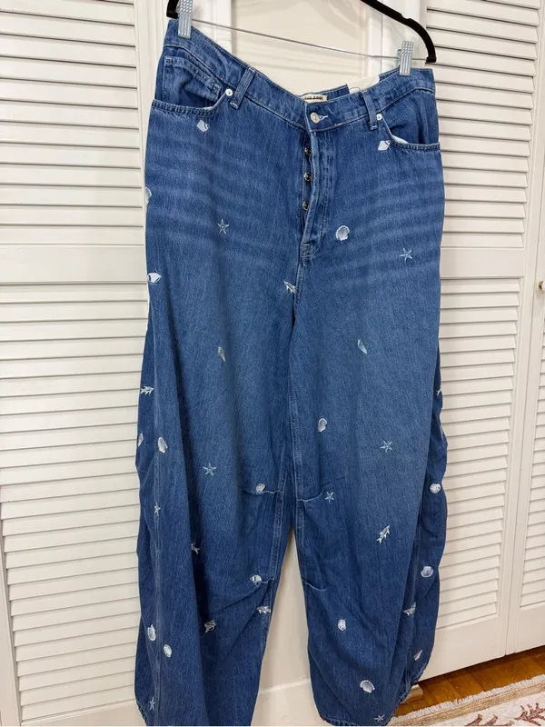 Free people Westward Embroidered Jeans - Image 7