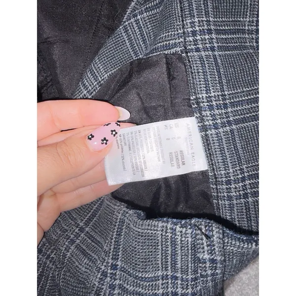 American Eagle Women's Wide Leg Trousers Plaid Size 0 Soft - Image 6