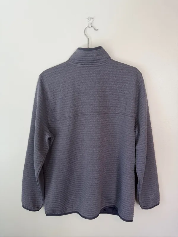 L.L. Bean Airlight Knit Full-Zip Jacket Sweatshirt XL Purple Heather - Image 3