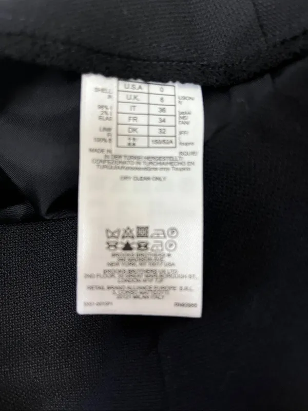 Brooks Brothers x Loro Piana Black wool Pencil Skirt size 0 - Image 4