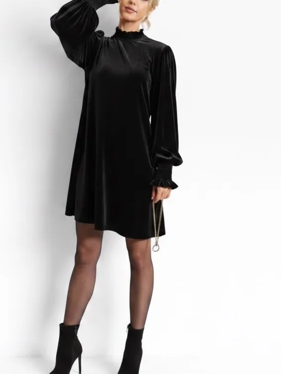 Easel Black Velvet long sleeve dress size 1X - Image 7