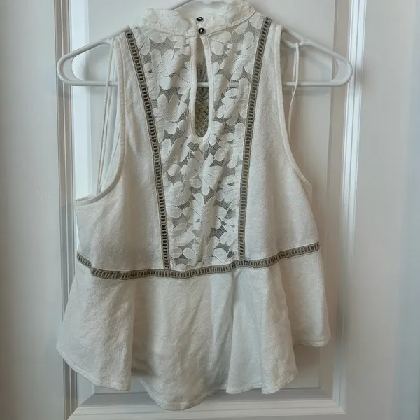 Free People Embroidered Shift Top - Image 5