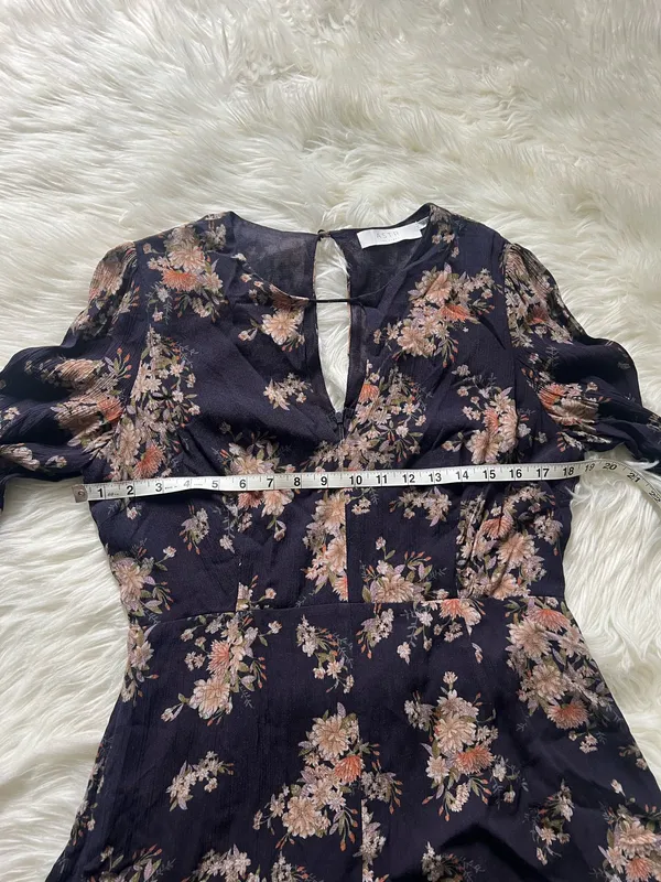 Astr the Label Floral Print Long Sleeve Romper Size XL - Image 6