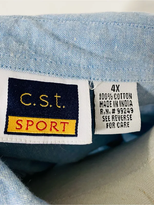 VINTAGE CST SPORT Embroidered Teacher Apple Shirt - Image 5