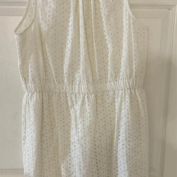 NWOT Y2K Women's Peter Som Collection Eyelet Ruffle Dress Mini‎ Flare Layered-12 - Image 2