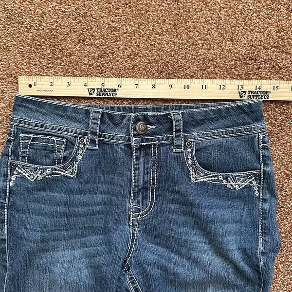 Wilfred Heart Jeans Women’s 28 X 31 Bootcut Western Rodeo Embroidered Retro Y2K - Image 5