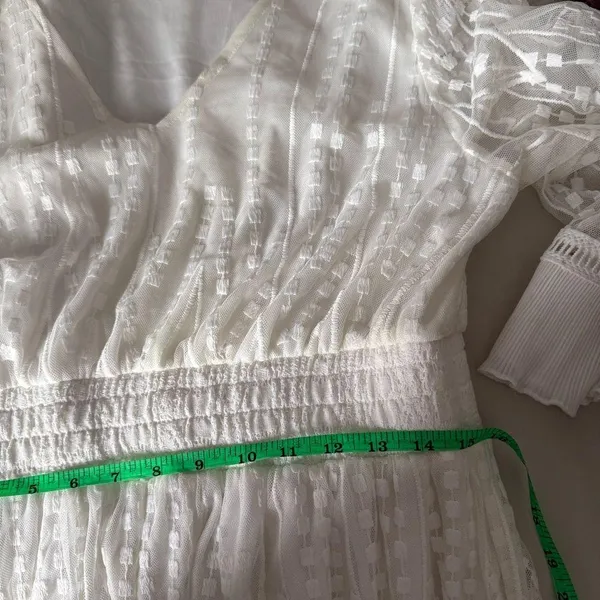 A Beautiful Soul Elegant White Maxi Dress Lace Ruffles - Image 12