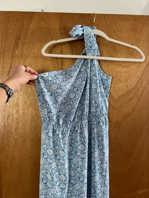 SHEIN European floral one shoulder maxi dress - Image 8