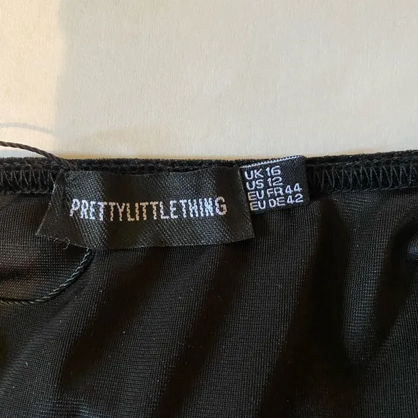 Pretty Little Thing Black BodySuit Size 12 - Image 7