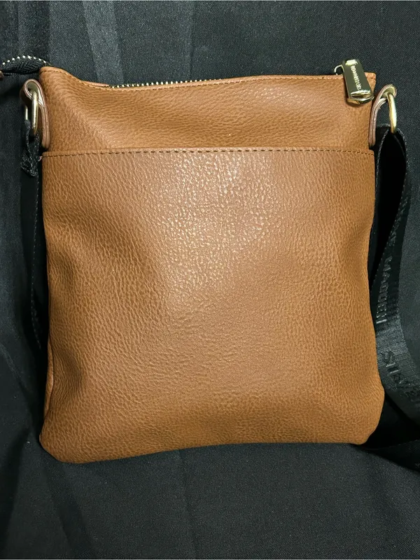 Steve Madden Tan Embossed Logo Crossbody Bag - Image 2
