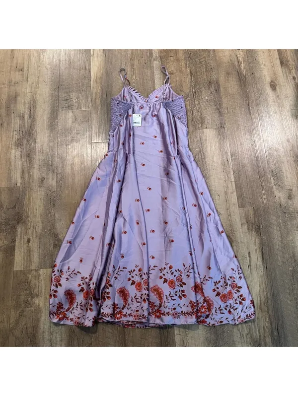 NWT Intimately Free People On My Own Printed Midi Dress in Lilac Combo Small - Image 7