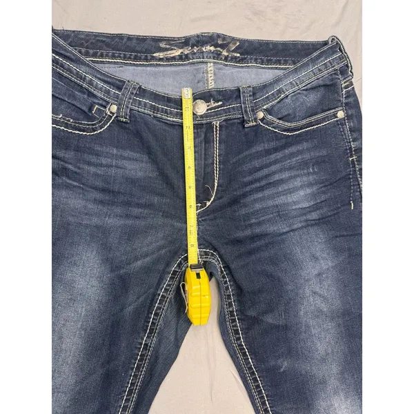 Vintage Seven For All Mankind Bootcut Jeans Women's 12 Dark Wash EUC Denim - Image 10