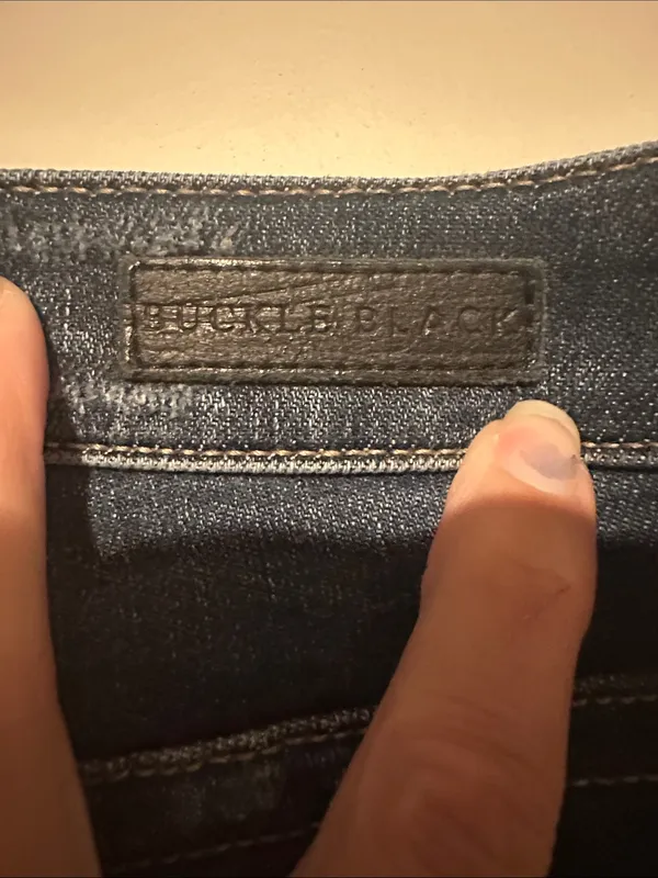 Buckle Black Dark Blue Distressed Skinny Jeans - Image 7