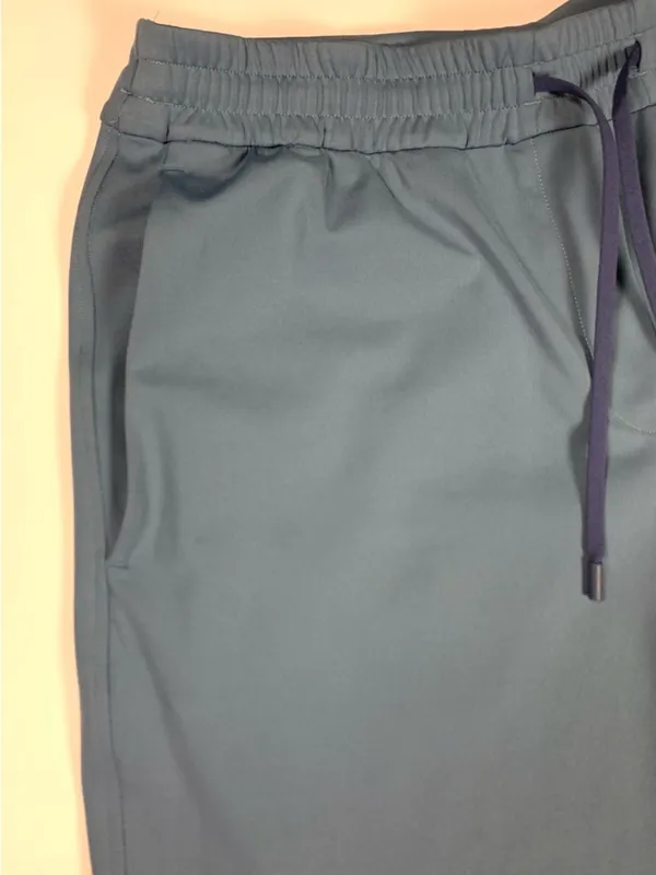 Lululemon Womens Small Wide Leg Pants Blue Luxtreme Drawstring Stretch Athletic - Image 14