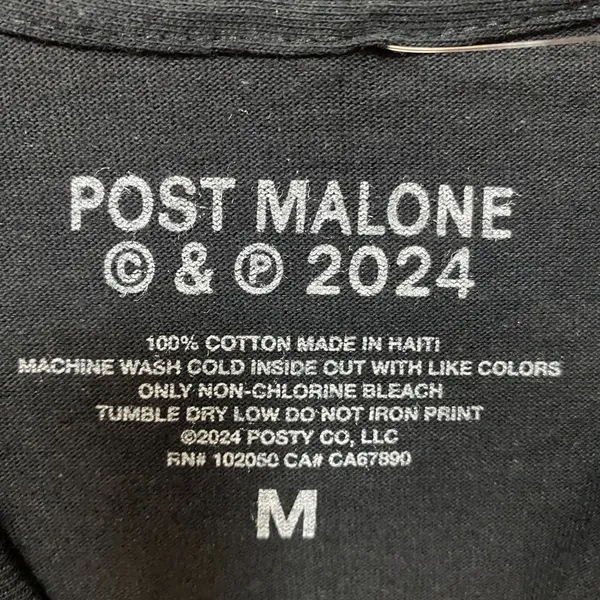 Post Malone F-1 Trillion Album T-Shirt Medium - Image 4