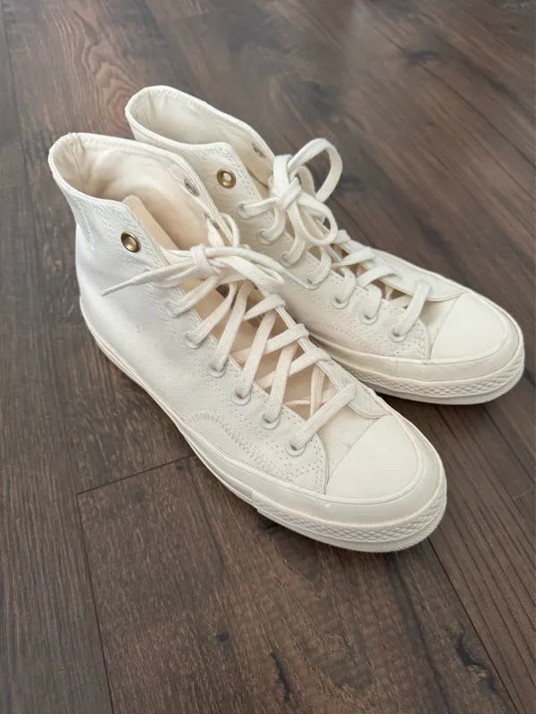 All White Converse High-Top - Image 4