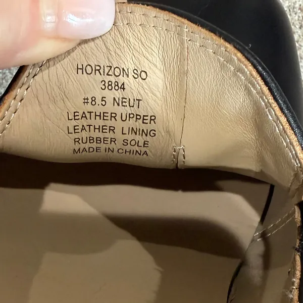 ABEO Horizon Slip On Women's 8.5 Neutral Black Leather Platform Loafers Orthotic - Image 10