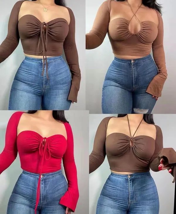 Amazon Brown long sleeve top - Image 2