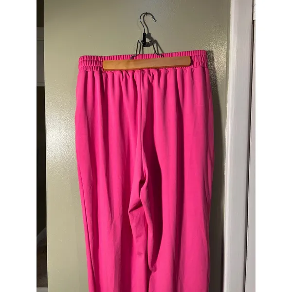 Women's Size XL Athletic Sweatpants Joggers Lounge Pants Bright Pink Pockets - Image 6