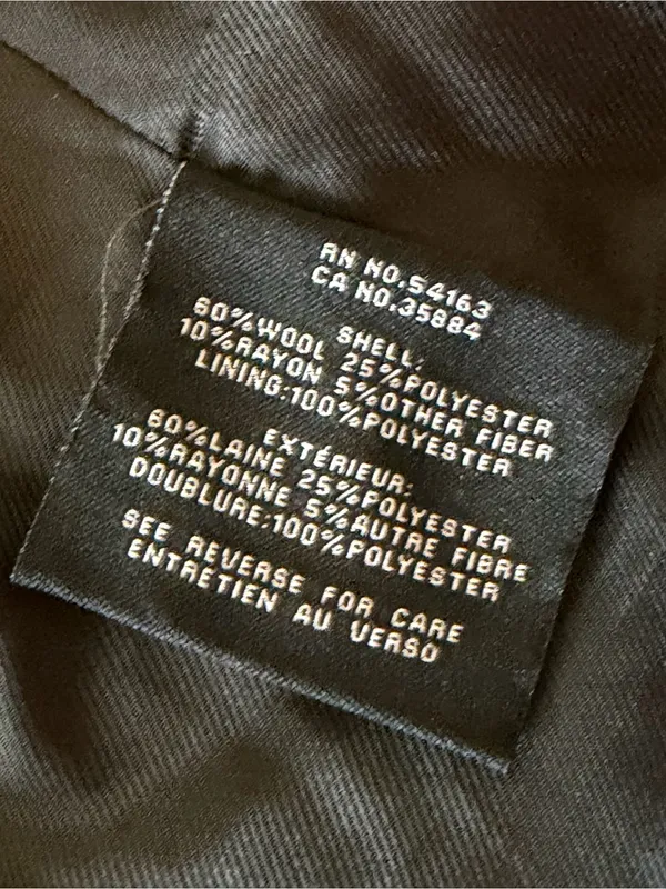 Cole Haan Black Long Sleeve Wrap Coat Dress - Image 4