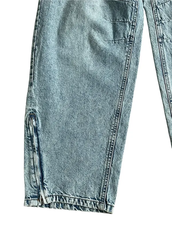 Wild Fable Low Rise Barrel Jeans Women’s Size 4 Rigid Zip Ankle Detail - Image 6