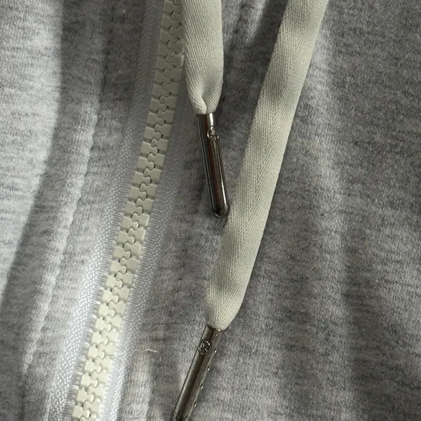 lululemon athletica Gray Full zip Hoodie Athletic Sweater XS/S Casual - Image 4