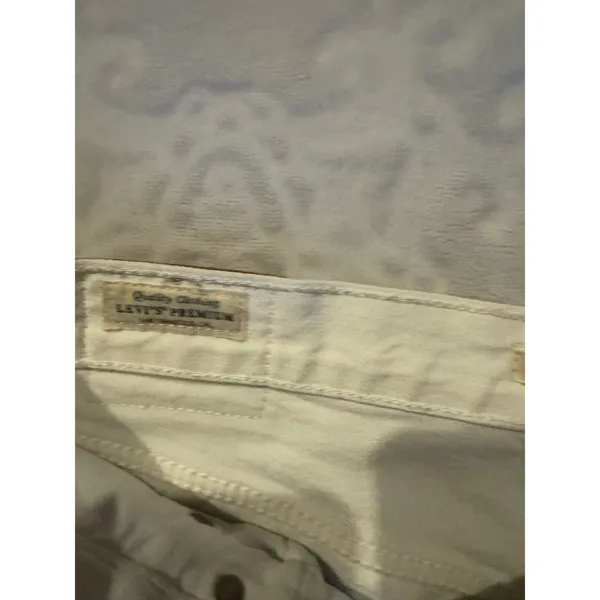 Levi's PremiumJeans Women's White RibCage Straight Jeans Size 31 - Image 7