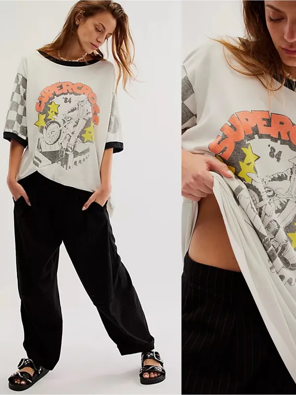 Free People | The Bureau Vintage Wash Supercross Tee - Image 2