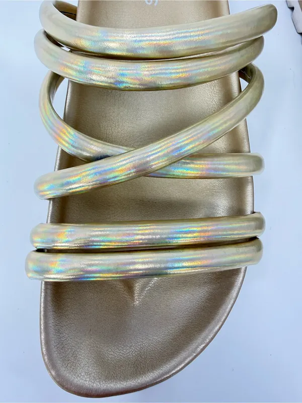 J Slides Tess Gold Iridescent Multi - Image 3
