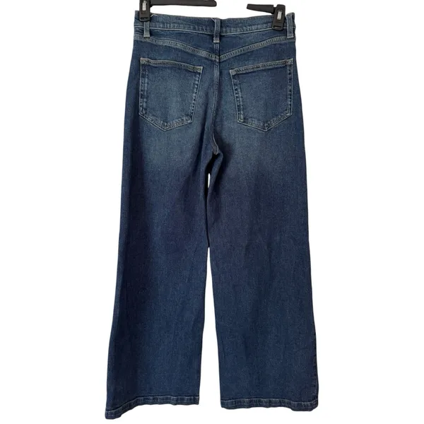 GAP High Stride Wide Leg Jeans Womens Size 28 Blue - Image 2