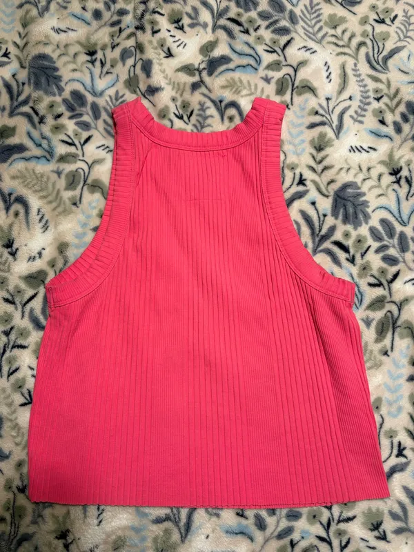 Aerie Pink Tank Top Ribbed - Image 2