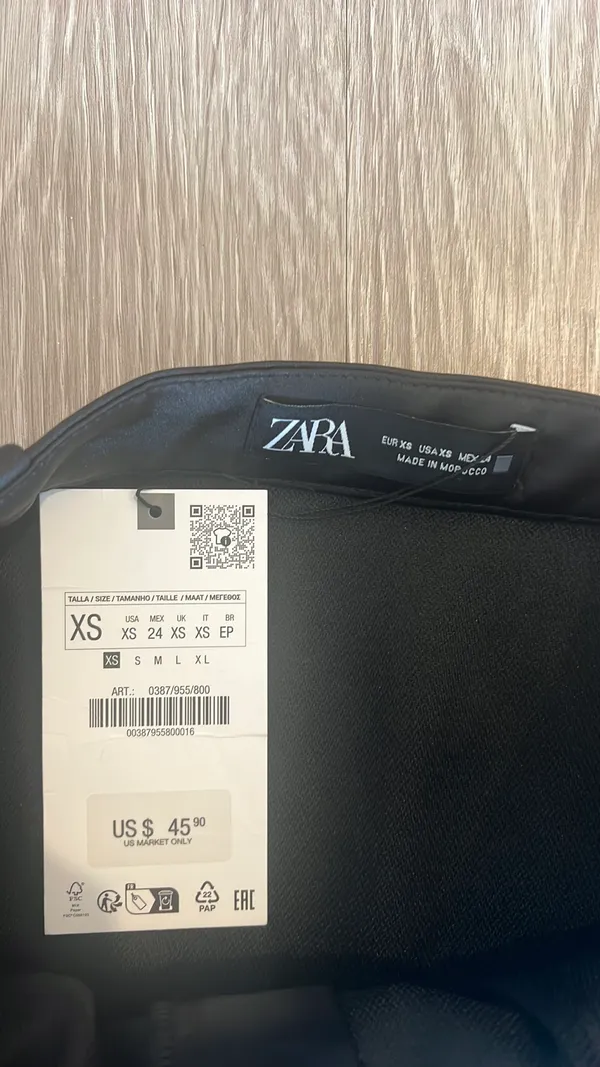 ZARA Satin Effect Skirt - Image 2
