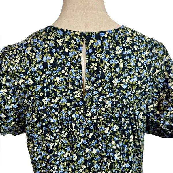 Hyacinth House Quinn Tiered Mini Dress in Black Floral Tuckernuck - Image 8