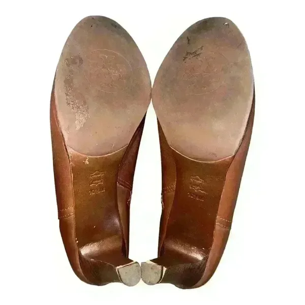 Tory Burch Brown Bristol High Heel Booties, Size‎ 10.5 - Image 7