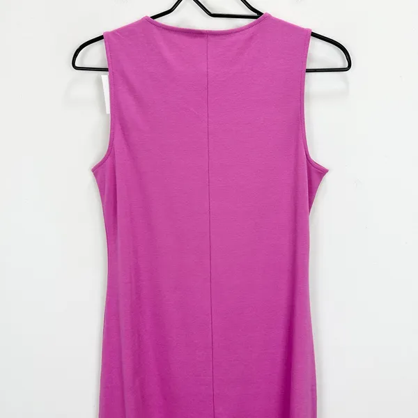 J.Crew Essential Knit Tank Dress Minimalist Casual Sleeveless Cotton Pink S NWT - Image 8