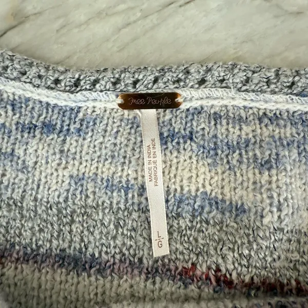 Free People Saturn Space Knit Poncho Sweater - Image 9