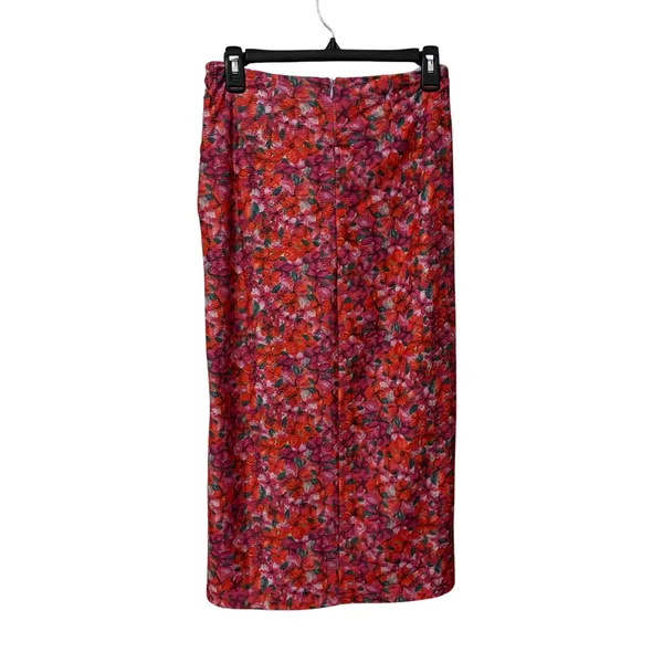 Lovers & Friends Pink Island Floral Lana Midi Skirt Size Small - Image 4