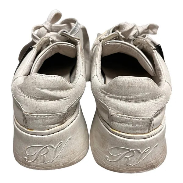 Roger Vivier Viv Buckle Skate Leather Sneakers White 36 - Image 7