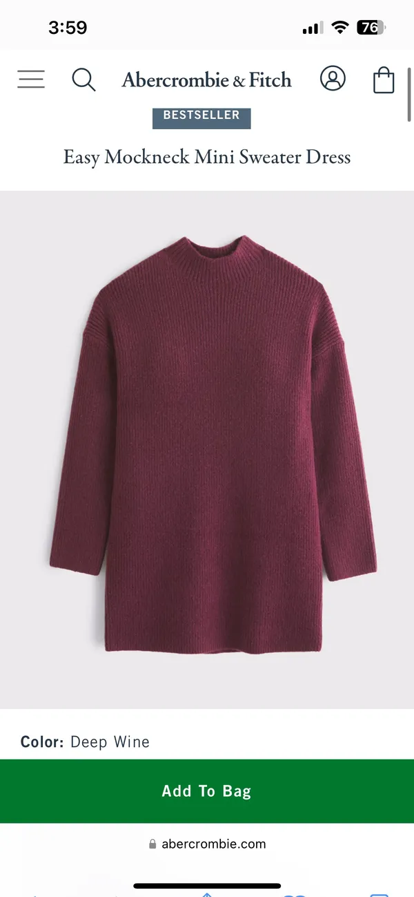 Abercrombie And Fitch Mini Sweater dress - Image 3