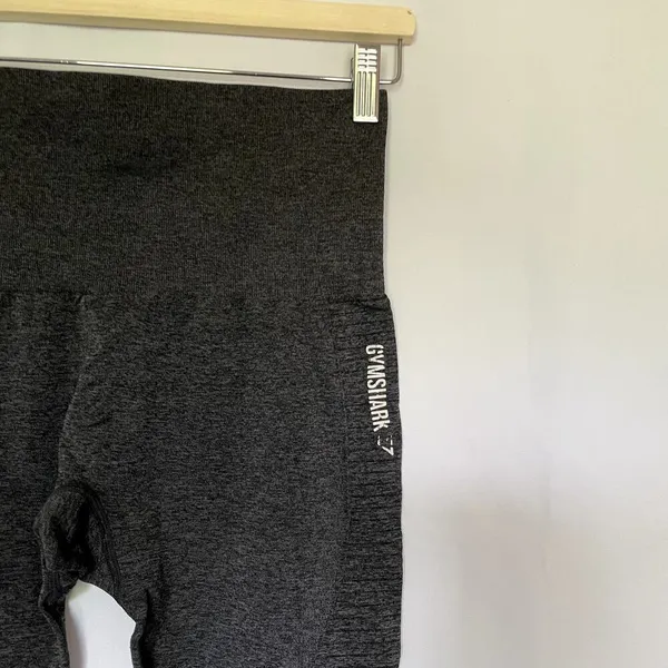 Gymshark‎ Dark Gray Laser Cutout Leggings - Size Small - Image 2
