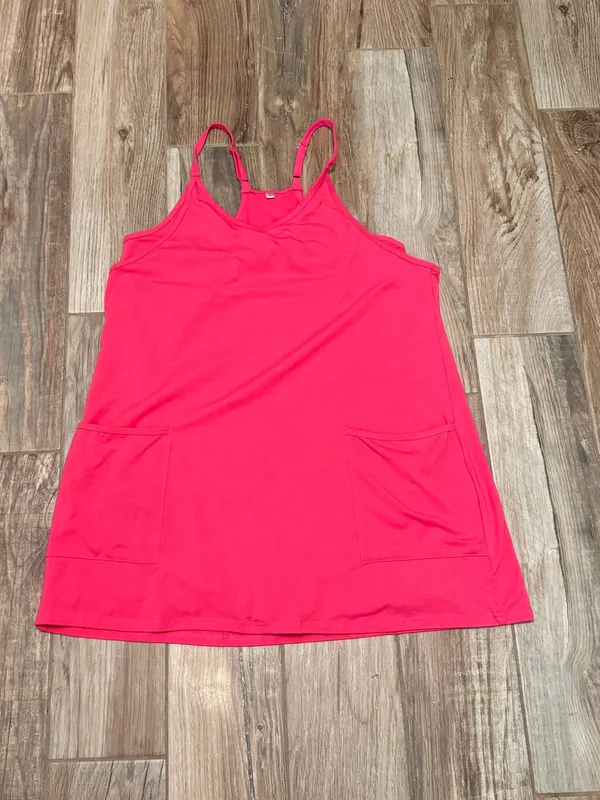 Boutique Pink Romper Dress Size L - Image 2