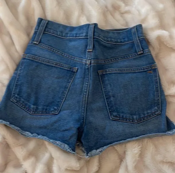 High Waisted Denim Shorts - Image 2